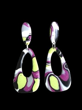 Groovy Dangle Earrings, Artisan Made Boho Earrings